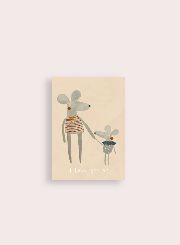 Poster ratones - Colección growing friends & love