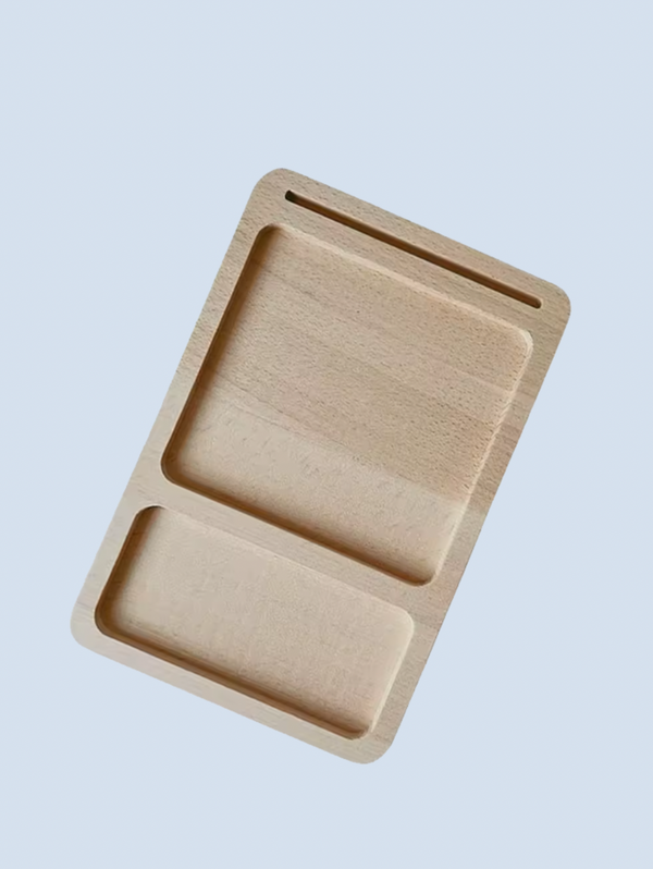 Charola de madera dual