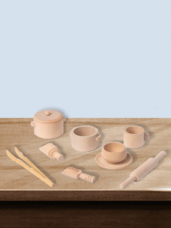 Juego de espatulas y cocina sensorial
