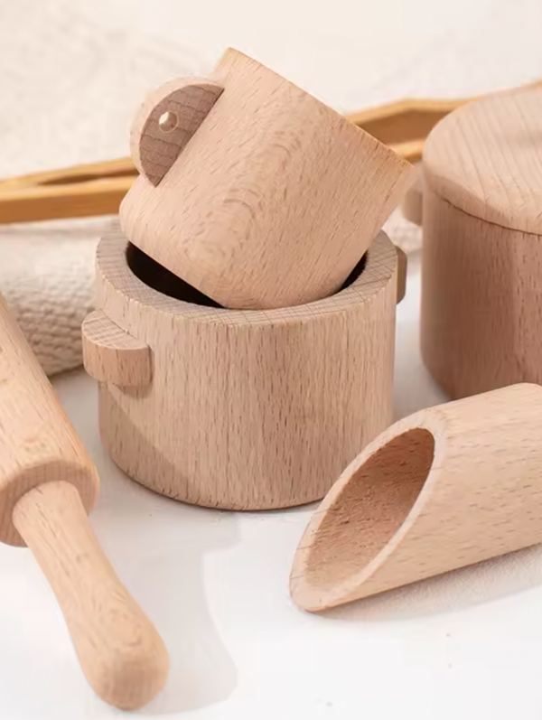Juego de espatulas y cocina sensorial