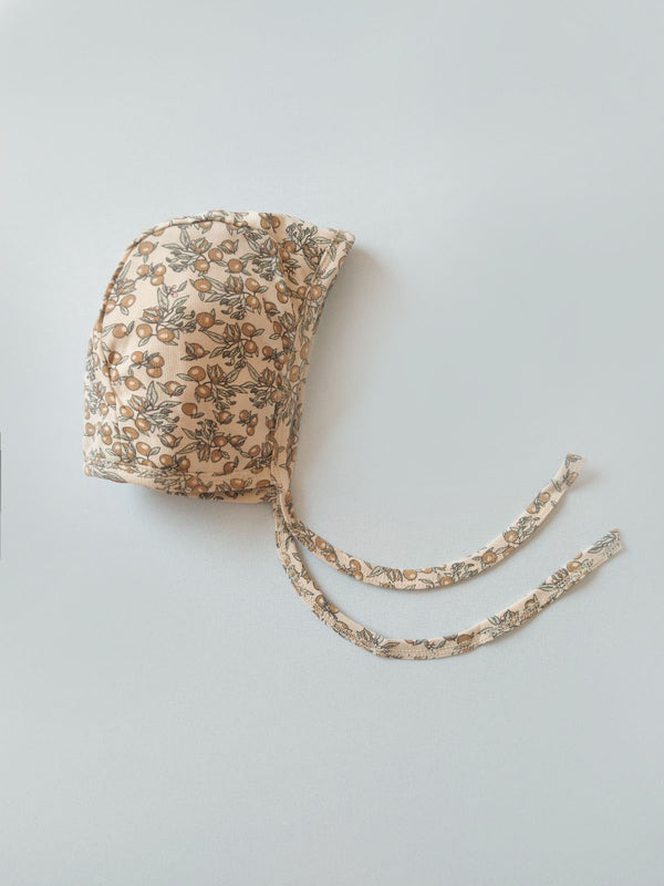 Gorro de algodón estampado olivo