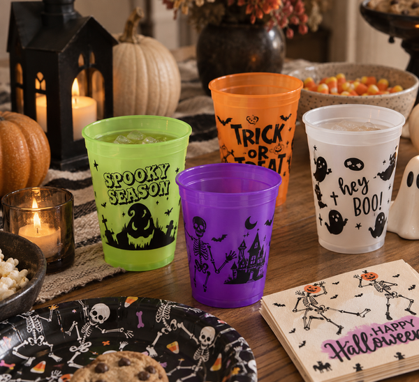 Halloween plastic cups
