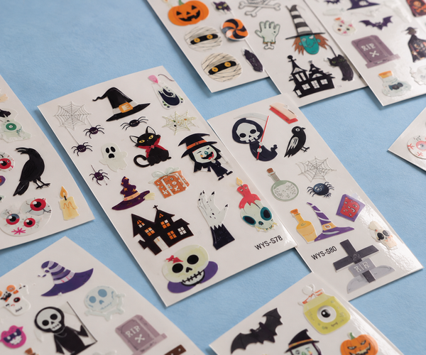 Glow in the dark halloween temporary tattoos