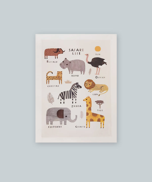 Poster animales Safari