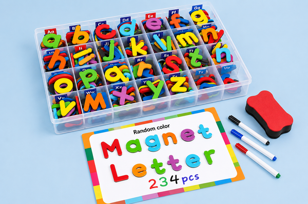 Letras magnéticas con pizarrón